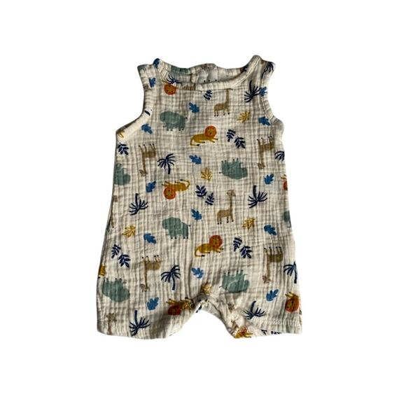 Chick Pea 100% Cotton Gauze Romper Size 3-6 Months - Picture 1 of 4
